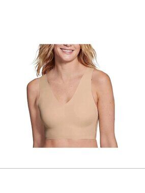 True & Co. True Everybody V-Neck V-Back Bra Bralette Nude Bare Size XL NWT